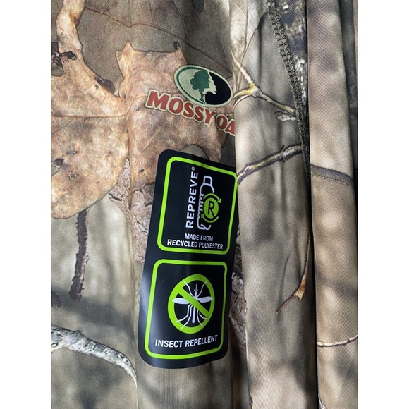 Mossy Oak Long Sleeve Polyester Tee Camo Hunting 2XL Took tag off to wash - Picture 16 of 16